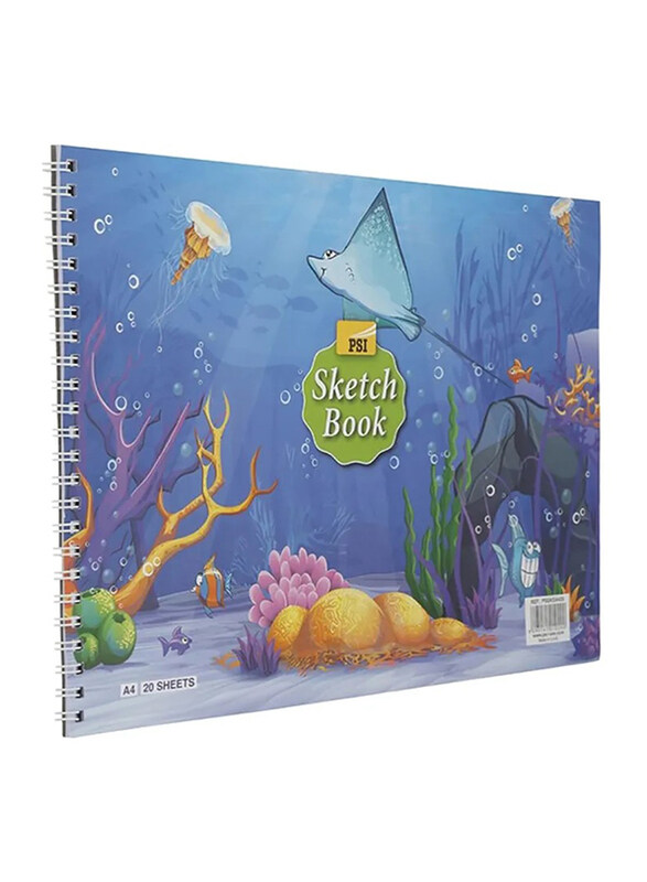 

PSI Spiral Sketch Book, 20 Sheets, A4 Size