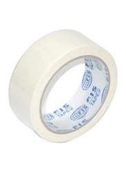 FIS Masking Tape, 1.5 inch x 25 Yards, White