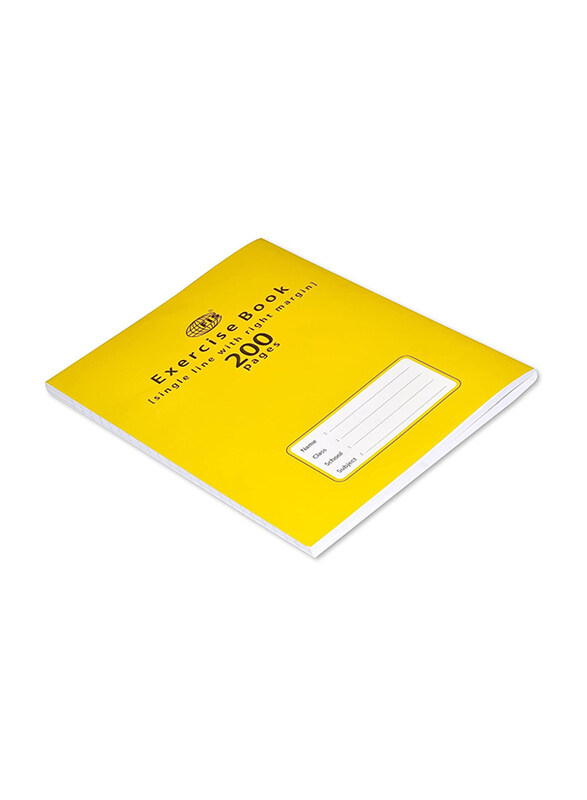 

FIS Right Margin Exercise Book, Yellow