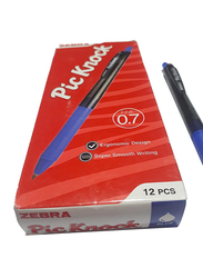 Zebra 12- Piece Picknock Ball pen, Blue