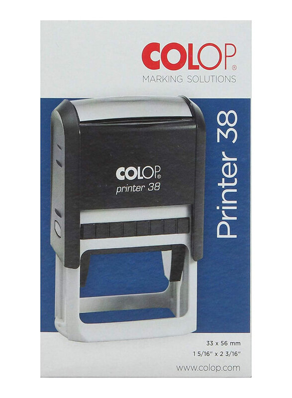 

Colop Rectangle Printer Stamp, 33 x 56mm, P38, Black