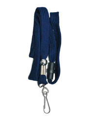 FIS Name Badge Lanyard with Metal Hook, Blue