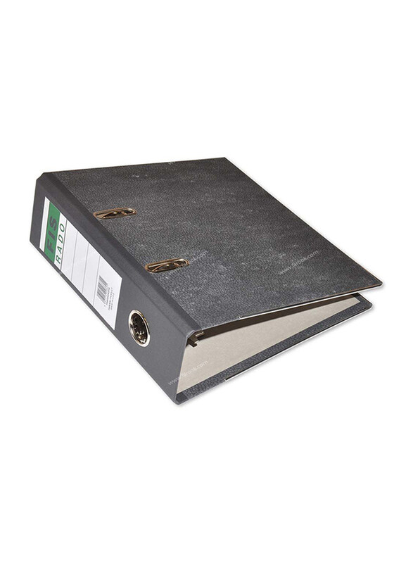 

FIS 8cm Spine Rado Box File, Black