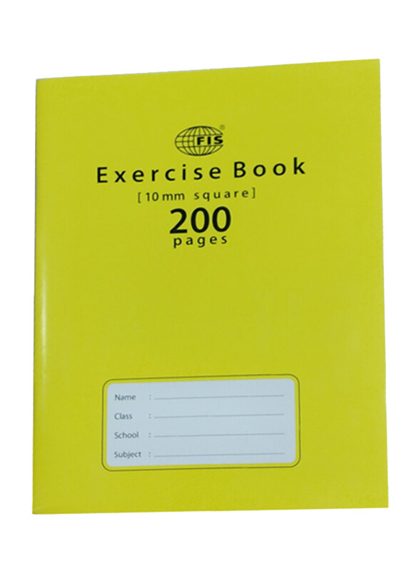 

Fis 10 mm Square Excersise Book, 200 Pages, A5 Size