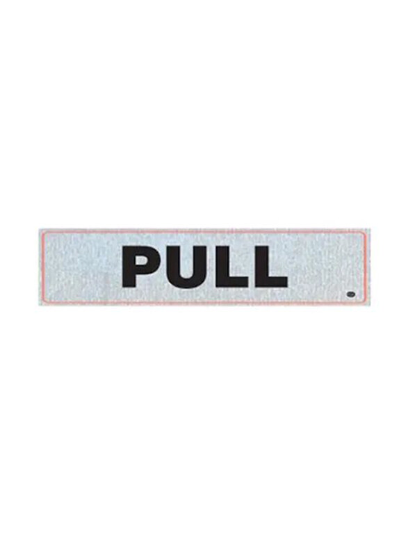 

FIS Horizontal Pull Sticker, 17x4 cm, Grey/Black