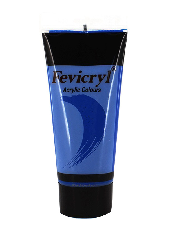 Fevicryl Acrylic Colour, AC12, 200ml, Phthalo Blue