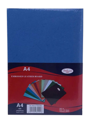 Deluxe 230GSM A4 Embossed Binding Sheet, Blue