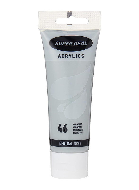 

Super Deal Acrylic Paint Tube, 75ml, Neutral Grey