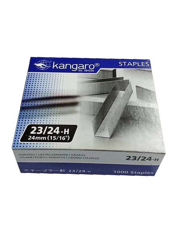 Kangaro Staple Pin, 23/24 -H Single, Silver
