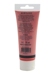 Super Deal Acrylic Colour Paint Tube, 75ml, Transparent Vermilion