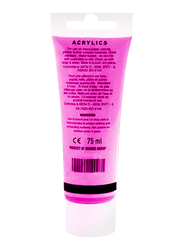 Super Deal Acrylic Paint Tube, 75ml, Fluorescent Pink