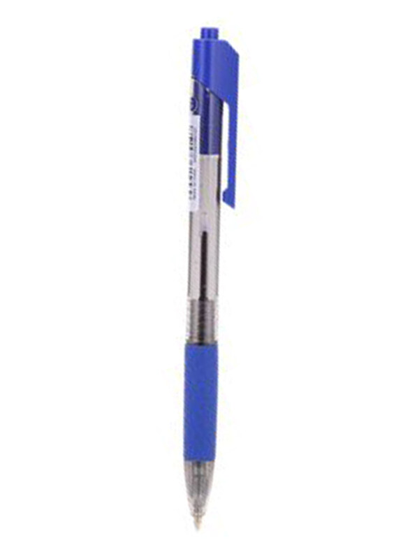 

Deli Retractable Ballpoint Pen, Blue