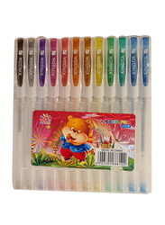 Glitter Gel Pen, XD-882-12, 12 Pieces, Multicolour