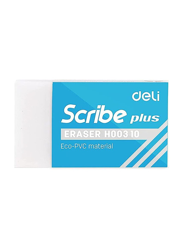 

Deli Scribe Plus H00310 Eraser, White