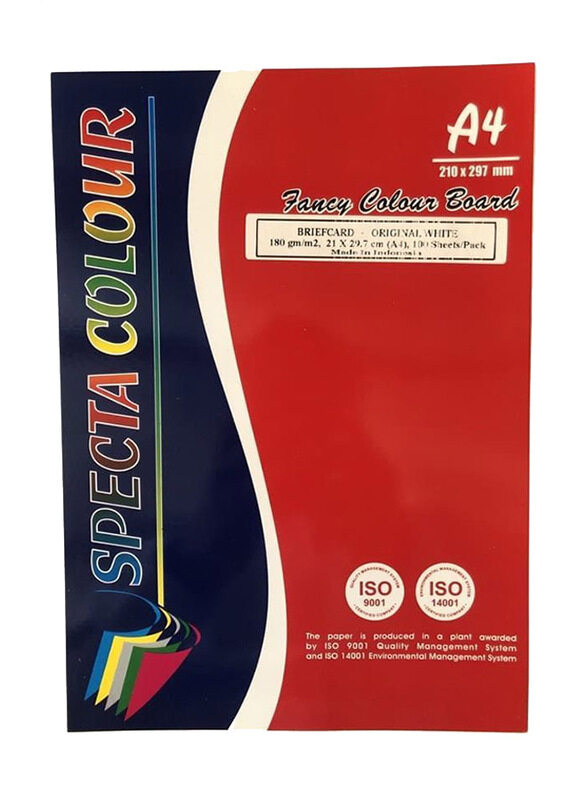 

Spectra Bristol Paper 180 GSM, 100 sht, A4 Size