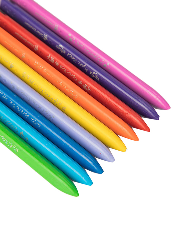 Deli Colour Emotion Plastic Crayon, EC20010, 18 Pieces, Multicolour