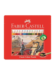 Faber-Castell Classic Colour Pencil, 24 Pieces, Multicolour
