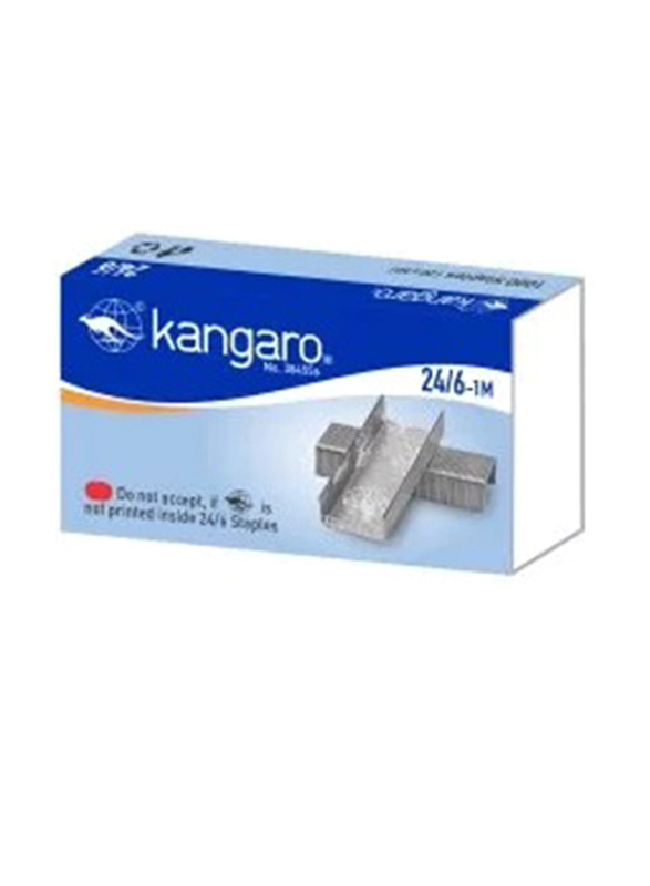 Kangaroo 24/6-1M Stapler Pin Pack, Silver