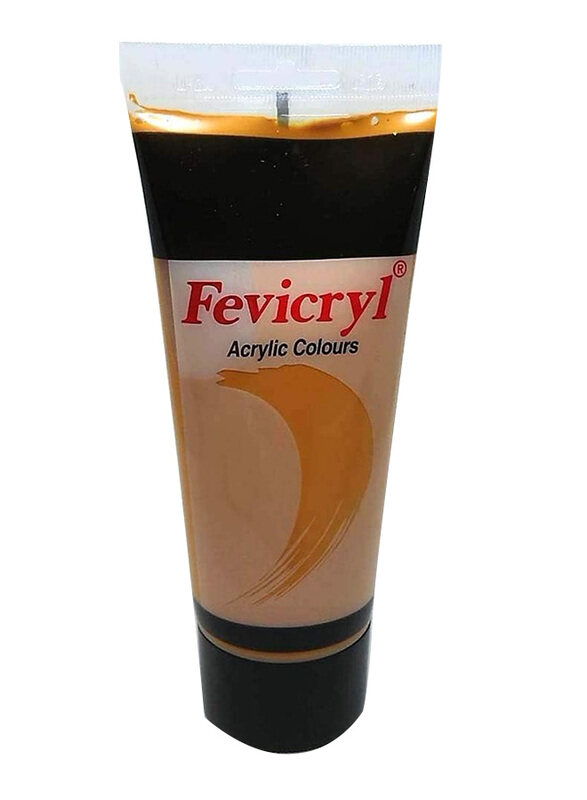 Fevicryl Acrylic Colours, AC02, 200ml, Yellow Ochre