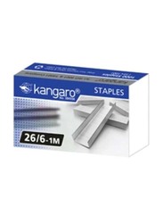 Kangaro Staples Pin, 26/6-1M, Silver