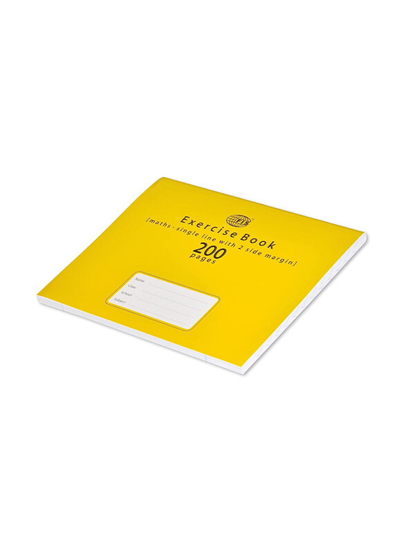 

FIS Maths Exercise Book, 200 Pages, Yellow