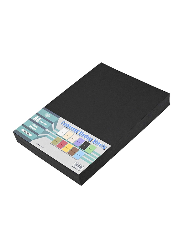 FIS A4 Embossed Binding Sheet, Black