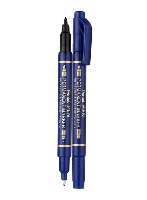 Pentel PE-N75W-C Twin Tip Marker, Blue