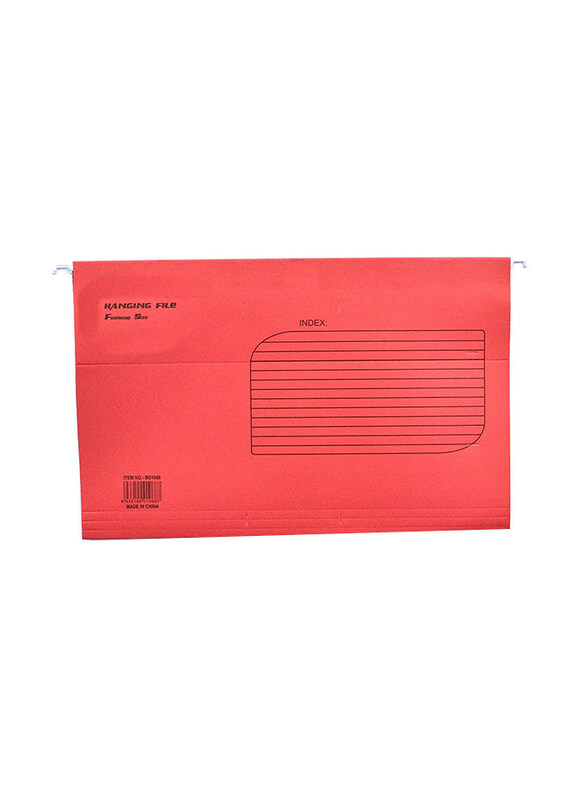 

Shine Foolscap Suspension File With Tape, Red