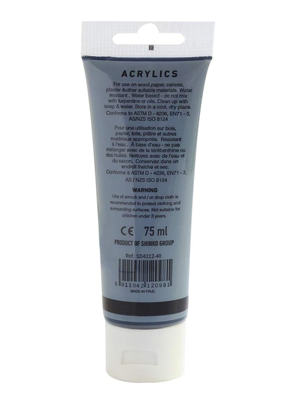 Super Deal Acrylic Paint Tube, 75ml, Payne'S Grey