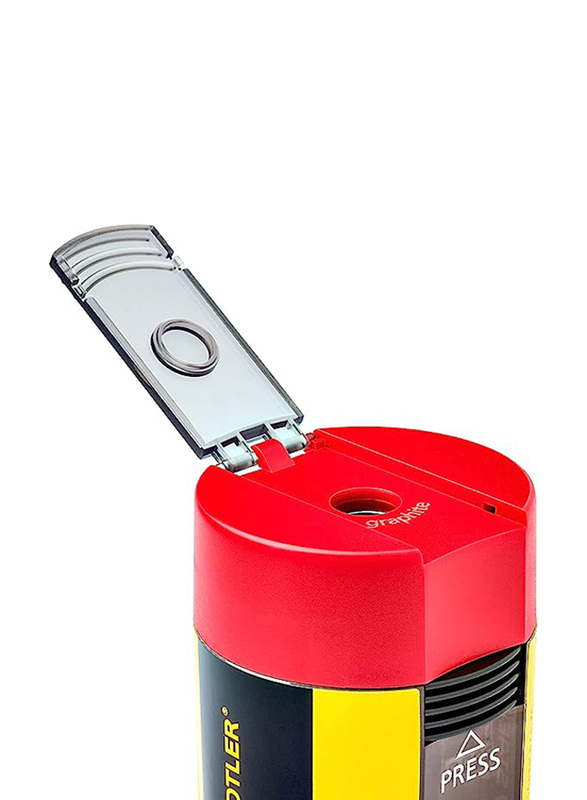 Staedtler Noris Round Design Tub Sharpener, ST-511-004, Multicolour