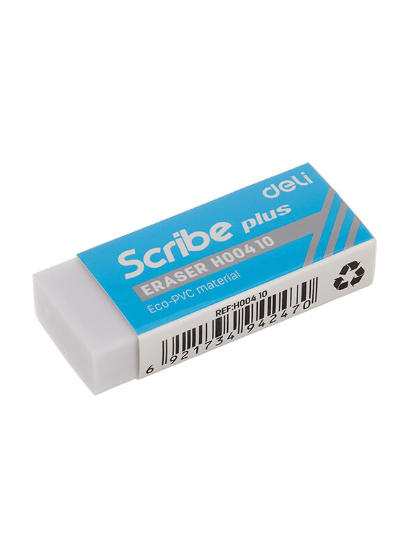 

Deli Scribe Plus H00410 Eraser, White