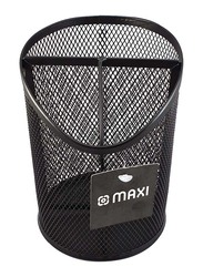 Maxi Mesh 3 Slot Pen & Pencil Cup Holder, Black