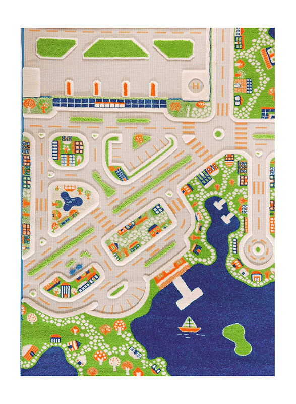 

IVI 3D Carpet Mini City Design Educational And Imaginative Play Mat, Medium, Multicolour