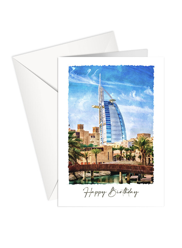 Share The Love P177 Happy Birthday Uae Greeting Card, Multicolour