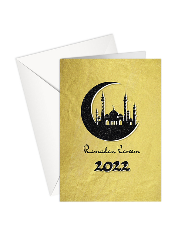Share The Love Ramadan Kareem Greeting Card 2022, A5 Size,Yellow