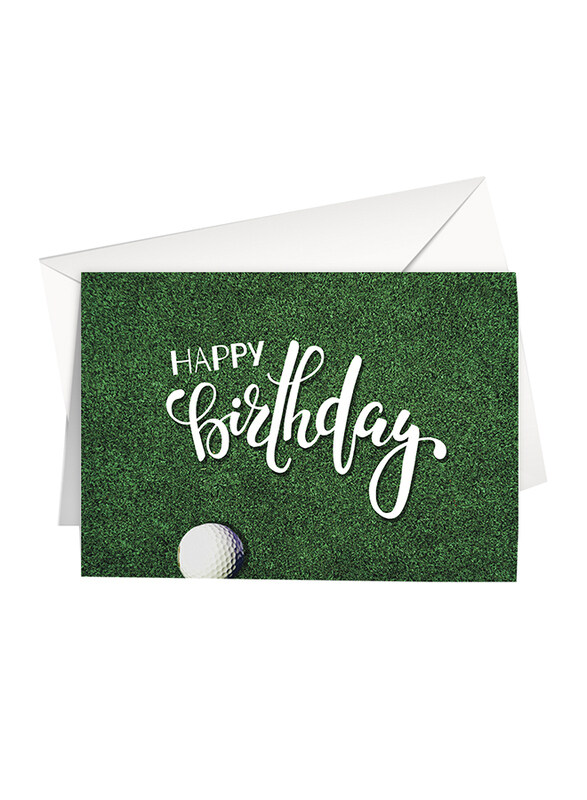 

Share The Love L25 Golf Happy Birthday Printed Greeting Card with Envelope, Multicolour