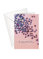 Share The Love Happy Birthday Greeting Cards, Butterfly, Pink