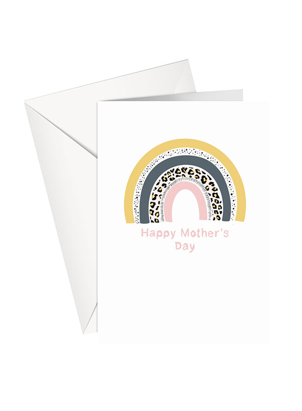 

Share The Love for Mum Happy Mother's Day Yellow Rainbow, Greeting Card, Multicolour