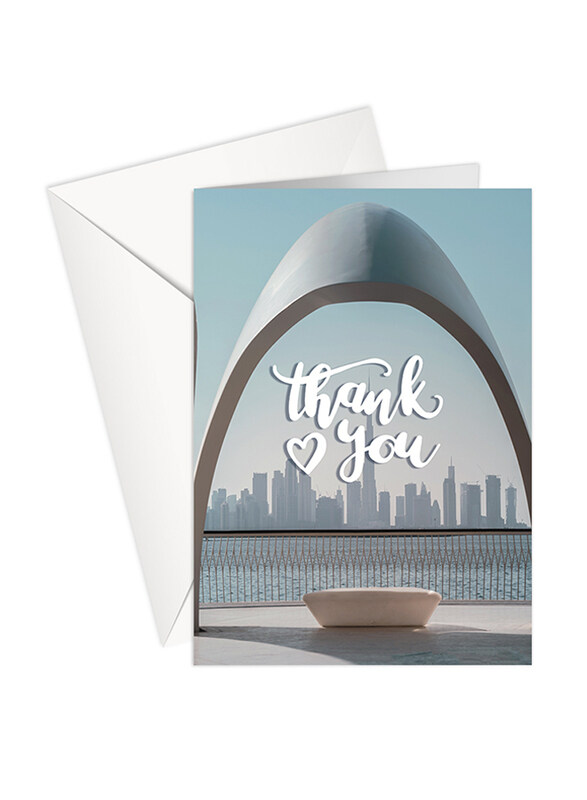 

Share The Love P182 Thank You Uae Dubai Greeting Card, Multicolour