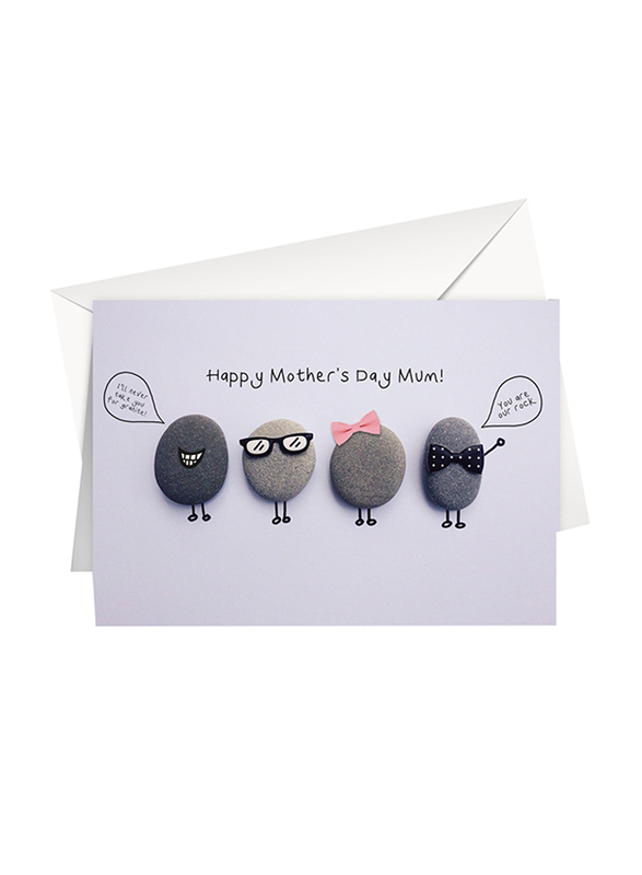 

Share The Love for Mum Happy Mother's Day Mum! I'll Never Take You Granite! You Are Our Rock Greeting Card, Multicolour