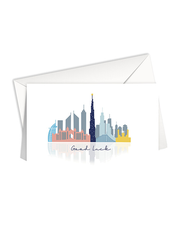 

Share The Love L42 Good Luck Uae Greeting Card, White