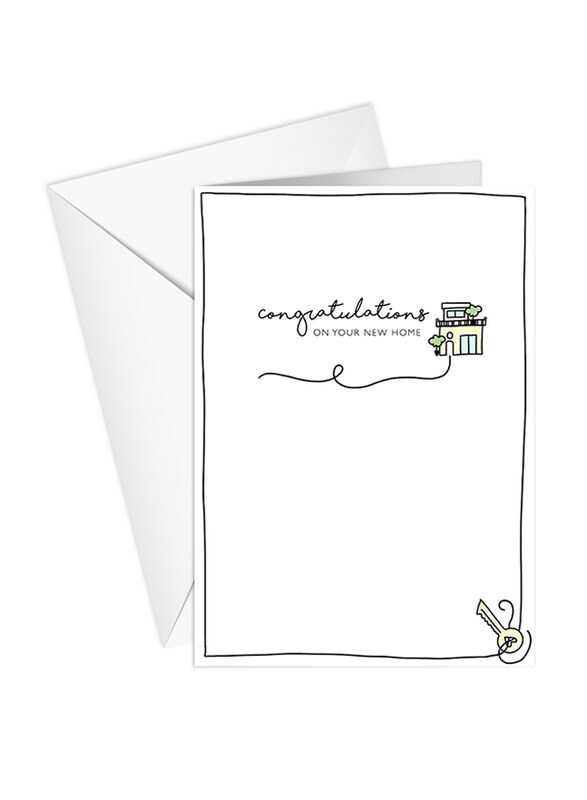 

Share The Love P136 Congratulations on Your New Home Printed Greeting Card with Envelope, White