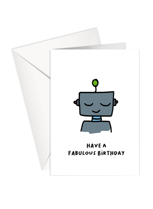 Share The Love 103 Have a Fabulous Birthday Printed Greeting Card with Envelope, White