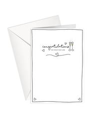 Share The Love P135 Congratulations on Your New Job Printed Greeting Card with Envelope, White