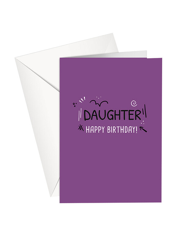 

Share The Love P200 Happy Birthday! Daughter Greeting Card, Purple