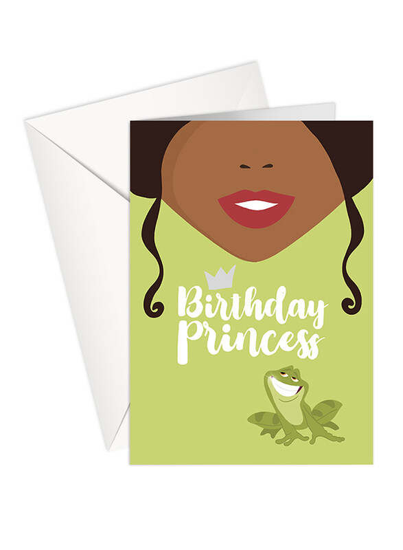 

Share The Love P199 Birthday Princess Tiana Greeting Card, Multicolour