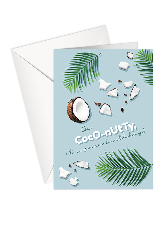 Share The Love Happy Birthday Greeting Cards, Go Coco-Nutty Its Your Birthday, Multicolour