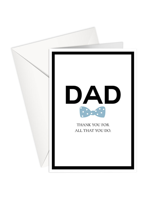 Share The Love P162 Dad Thank You for All That You Do Greeting Card, White