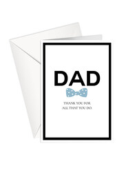 Share The Love P162 Dad Thank You for All That You Do Greeting Card, White