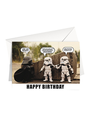 Share The Love L32 Star Wars Happy Birthday Printed Greeting Card with Envelope, Multicolour